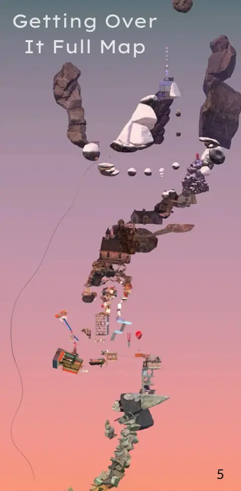 Getting Over It Map Guide